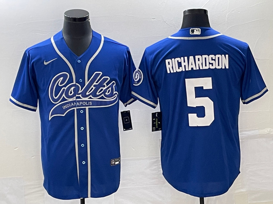 Anthony Richardson Royal Stitched Baseball Jersey