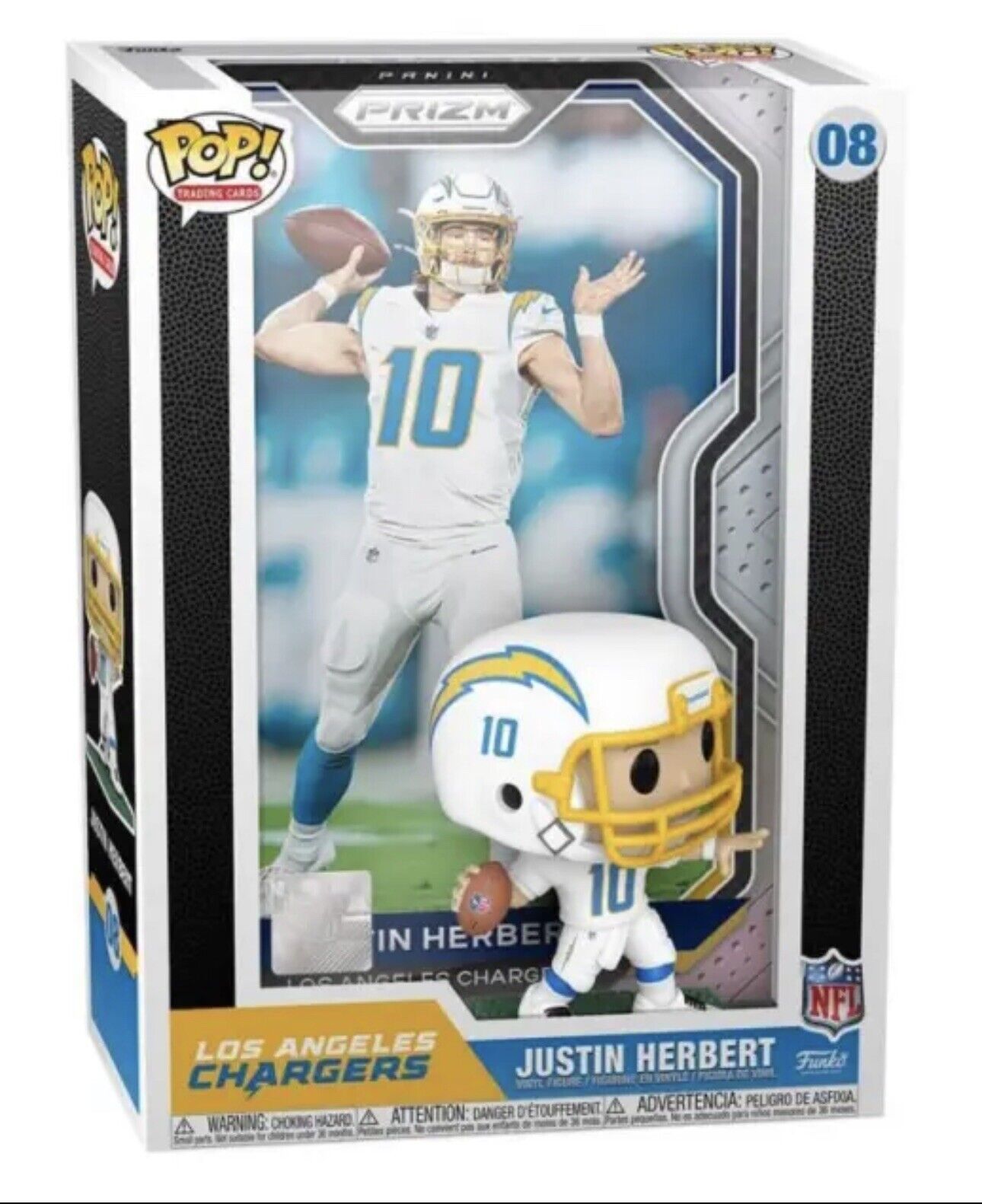 Funko Pop! Trading Cards:Justin Herbert LA Chargers #08